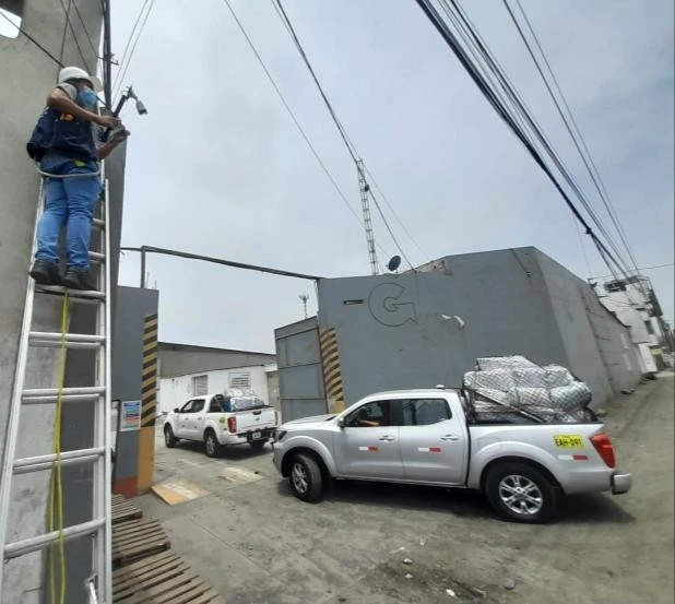 Cámara exterior instalada en trujillo